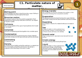 Preview of Keyword Mat. Chemistry Particulate Nature of Matter