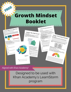 Preview of Khan Academy LearnStorm Growth Mindset Activities Booklet
