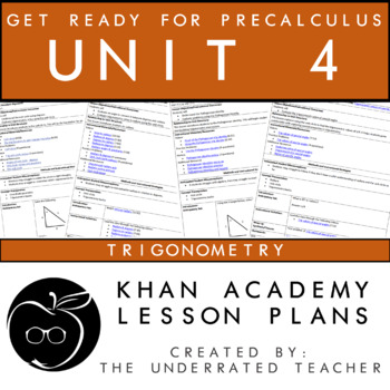 Preview of Distance Learning Math Lessons + Get Ready for Precalculus + Trigonometry