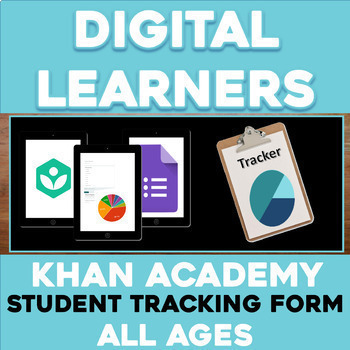 Preview of Khan Academy Skills Tracker Google Form - Student Self Tracking Assessment