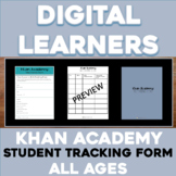 Khan Academy Skills Tracking Sheet + Google Form Distance 