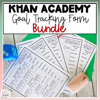Preview of Khan Academy Student tracking form K-8 BUNDLE
