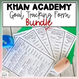 Khan Academy Student tracking form K-8 BUNDLE