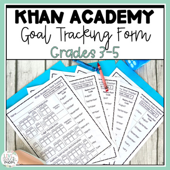 Preview of Khan Academy Tracking Sheets Grades 3-5