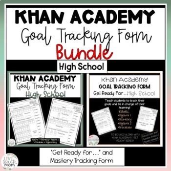 Preview of Khan Academy Tracking Sheets High School BUNDLE