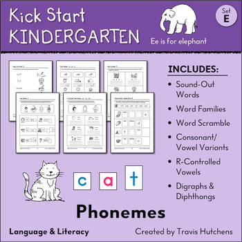 Kick Start Kindergarten – Set B: Beginning Sounds by T. Hutchens