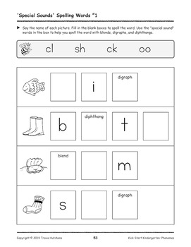 Kick Start Kindergarten – Set B: Beginning Sounds by T. Hutchens