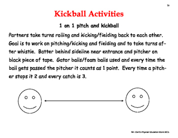 kickball activities preview physical education