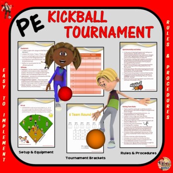 Preview of PE Kickball Tournament Comprehensive Resource