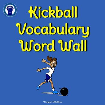Preview of Kickball Vocabulary Word Wall