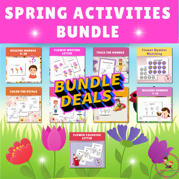 Preview of Learning with Our Kindergarten Morning Work Spring Activities BUNDLE