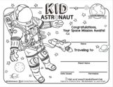 Kid Astronaut STEAM / Space Certificate (Role-play)