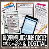 EDITABLE Blogging Literature Circles {Technology Centered}