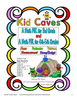 Preview of Kid Caves Math PBLs