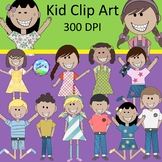 Kid/Children Clip Art - 12 Kids - commercial use ok