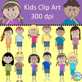 Kid/Children Clip Art - 12 Kids - commercial use ok