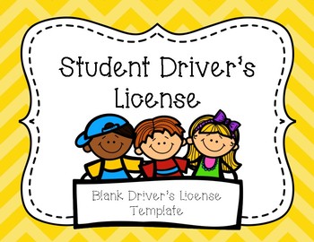 Preview of Kid Driver's License