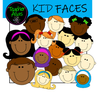 Preview of Kid Faces Clip Art