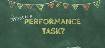 Preview of Kid Friendly "What is a Math Performance Task" presentation lesson