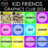 Kid Friends Graphics Club Bundle 2024 ($60.00 Value!) {Kid