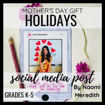 Preview of Kid Made Mother's Day Gift | Digital & Printable | Distance Learning