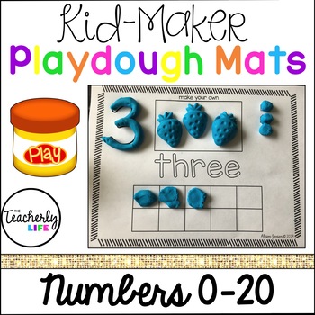 Playdough Mats: Numbers