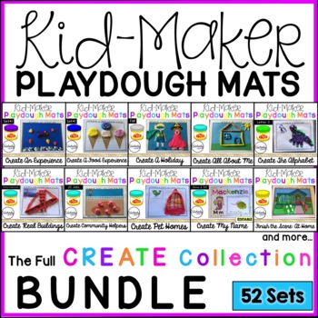 Kid-Maker Playdough Mats - Create An Experience [FREEBIE] by The