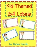 Kid-Themed 2 x 4 Labels (Can be edited)