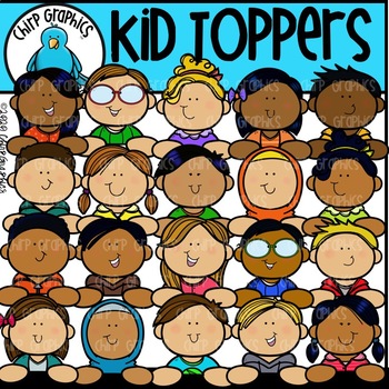 Kid Toppers Clip Art Set - Chirp Graphics by Chirp Graphics | TPT