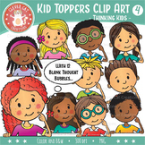 Kid Toppers Clip Art – Thinking Kids