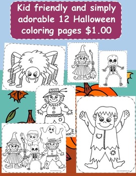 Preview of Halloween coloring pages
