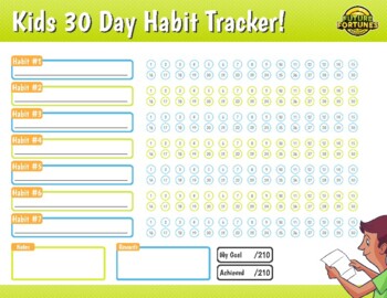 Preview of Kid's 30 Day Habit Tracker