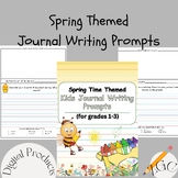 Kid's Spring Writing Prompts, Spring Resource, Kids Journa