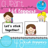 Kid toppers clipart