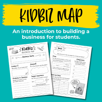 Preview of KidBiz Business Map | Build Your Own Business | Business Building Activity