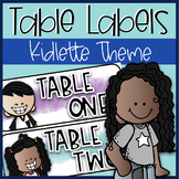 Table Labels / Caddy Labels ~ Kidlette Theme