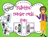 Kidlettes themed Number Cards 0 through 100