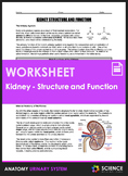 Kidney Anatomy - Structure and Function (HS-LS1)