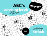 Kids ABC Coloring Book Alphabet