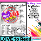 Kids Across America Love to Read: Word Search: Fun for Rea