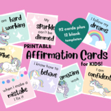 Kids Affirmations: unicorn edition