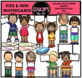 Kids And Mini Whiteboards Clip Art Bundle {Educlips Clipart}