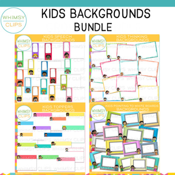 Preview of Kids Backgrounds Bundle