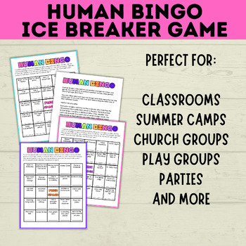 Kids Bingo | Human Bingo | Ice Breaker Bingo | Get to Know You Bingo ...