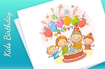 Layered Big Cake with One Candle Children Birthday Party Attribute Cartoon  Happy Humanized Character in Girly Colors Stock Vector - Illustration of  icing, character: 81224569