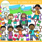 Kids Bubble Party Clip Art