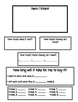 Preview of Kids Budget Form Template