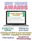 Kids' Choice Fun Awards! (digital and print)