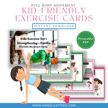 Preview of Kids' Circuit Exercise | Movement Break | P.E. | Strength | Cardio