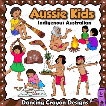 Kids Clip Art: Indigenous Australian Clipart by Dancing